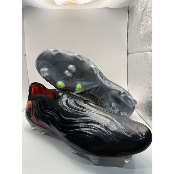 New Men’s Adidas Copa Sense+ FG Black Solar Red Size 10.5 GW3608